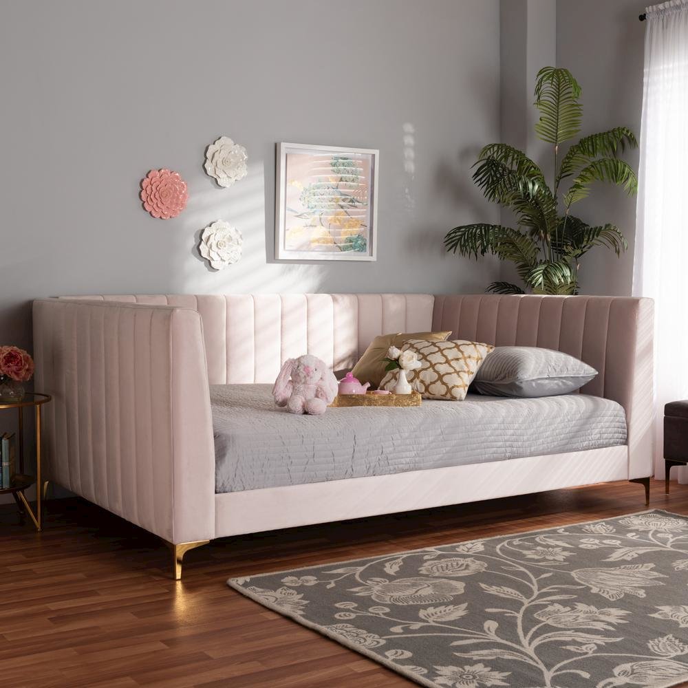 Gold Finished Full Size Daybed