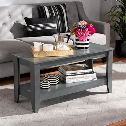 Baxton Studio Elada Modern and Contemporary Grey Finished Wood Coffee Table
