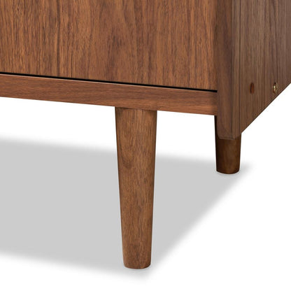 Grey Gradient Finished Wood 2-Door Dining Room Sideboard Buffet