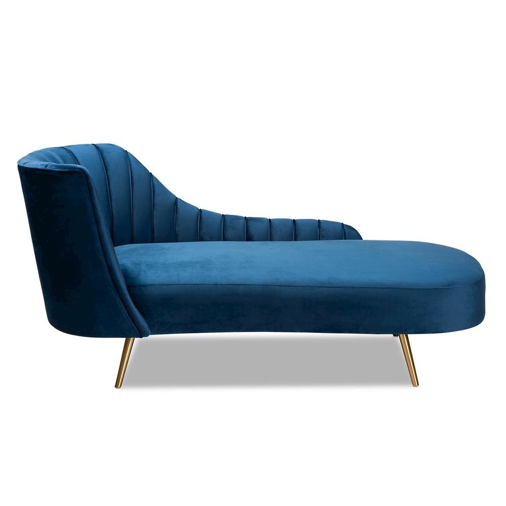 Gold Finished Chaise