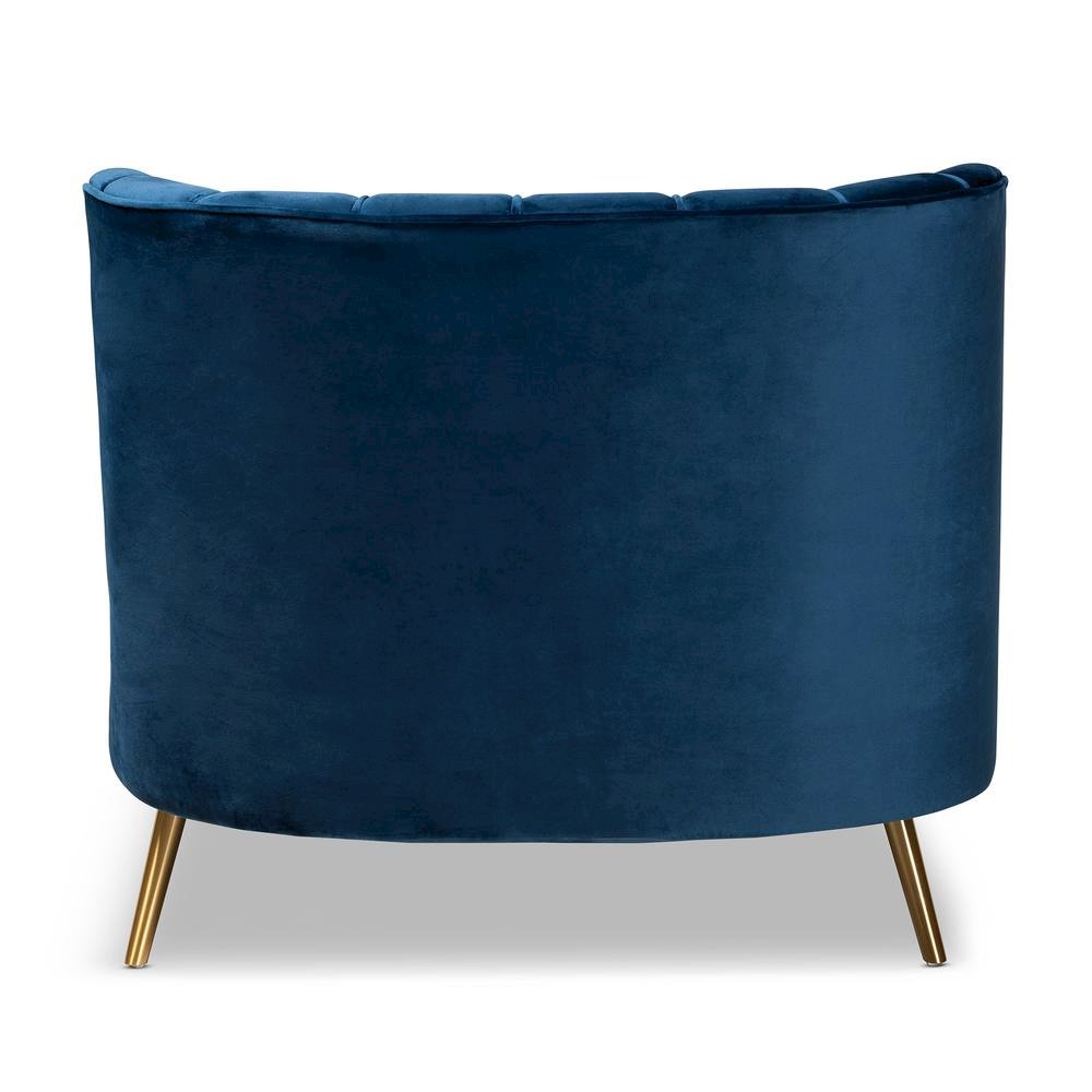 Gold Finished Chaise