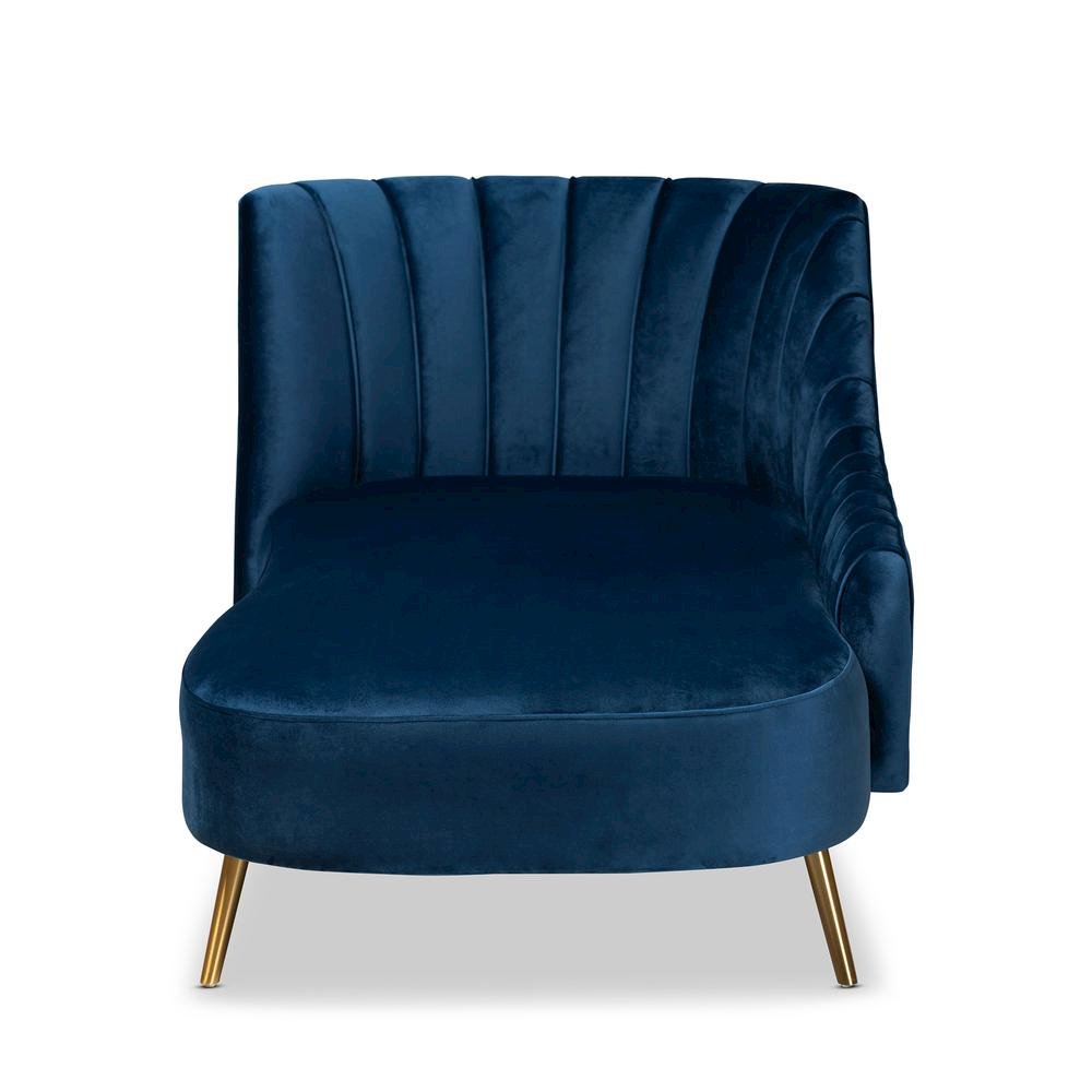 Gold Finished Chaise