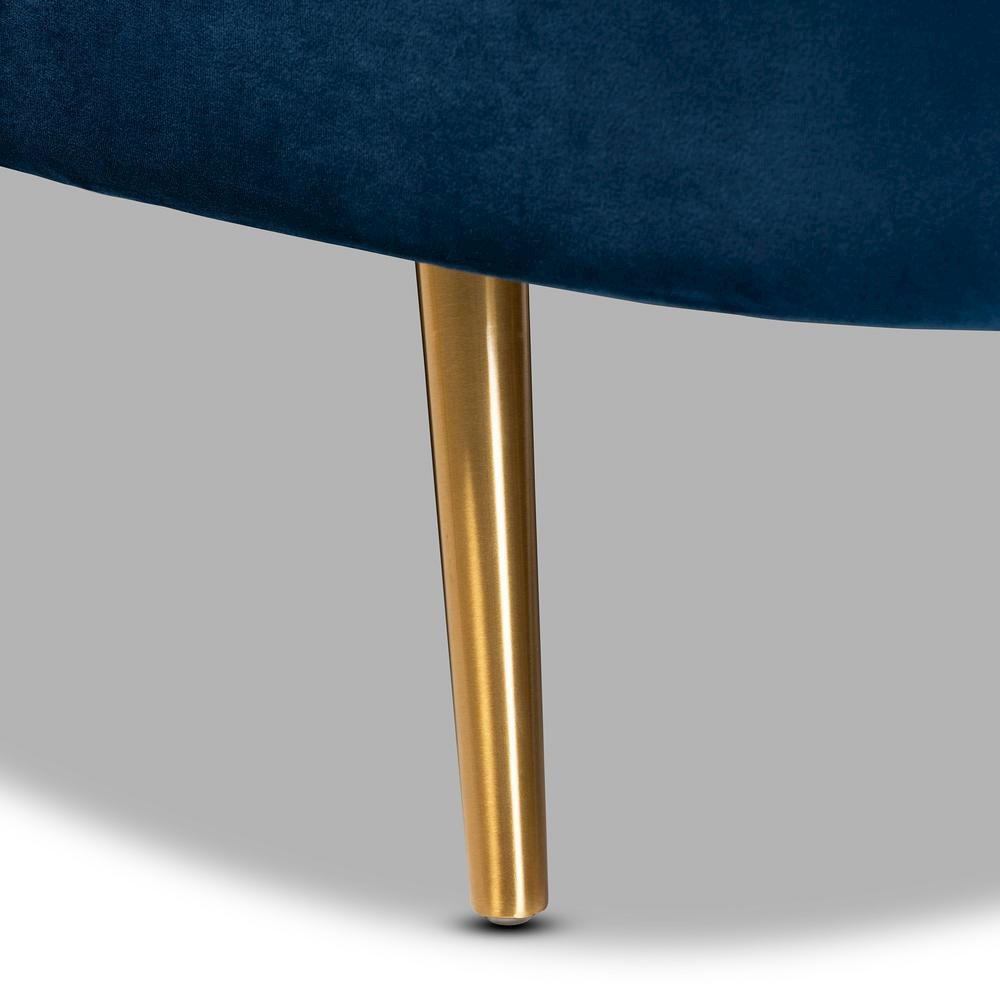 Gold Finished Chaise