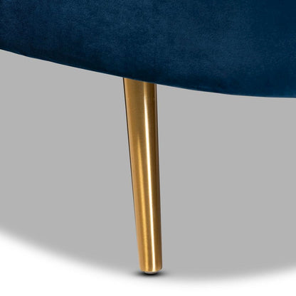 Gold Finished Chaise