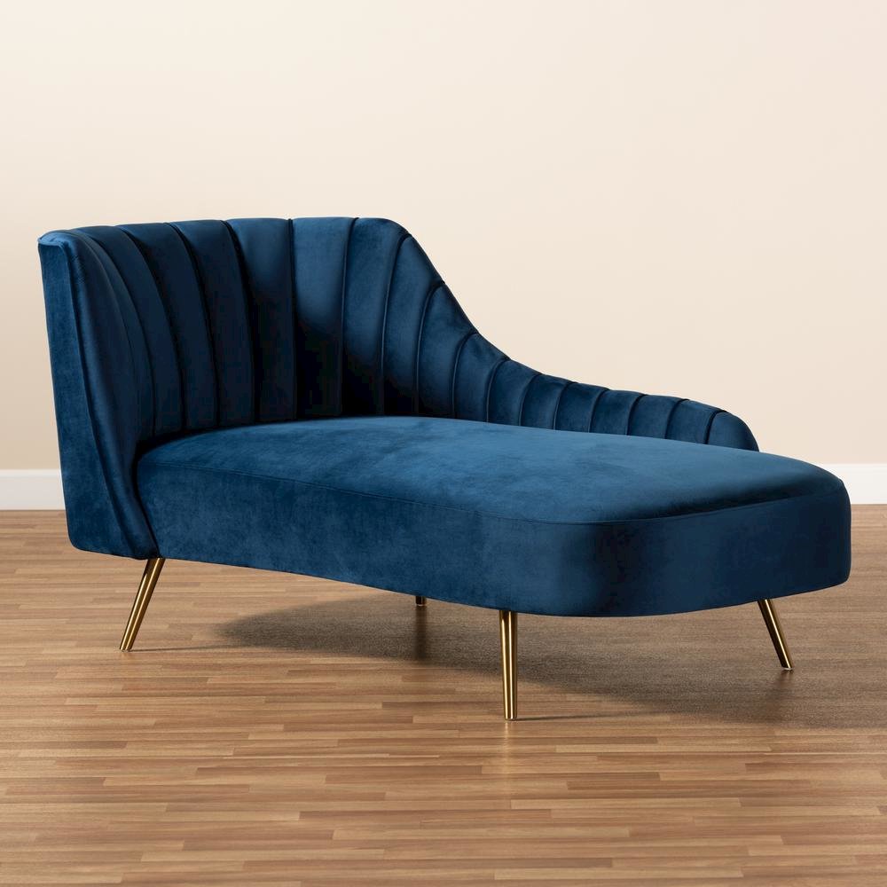 Gold Finished Chaise