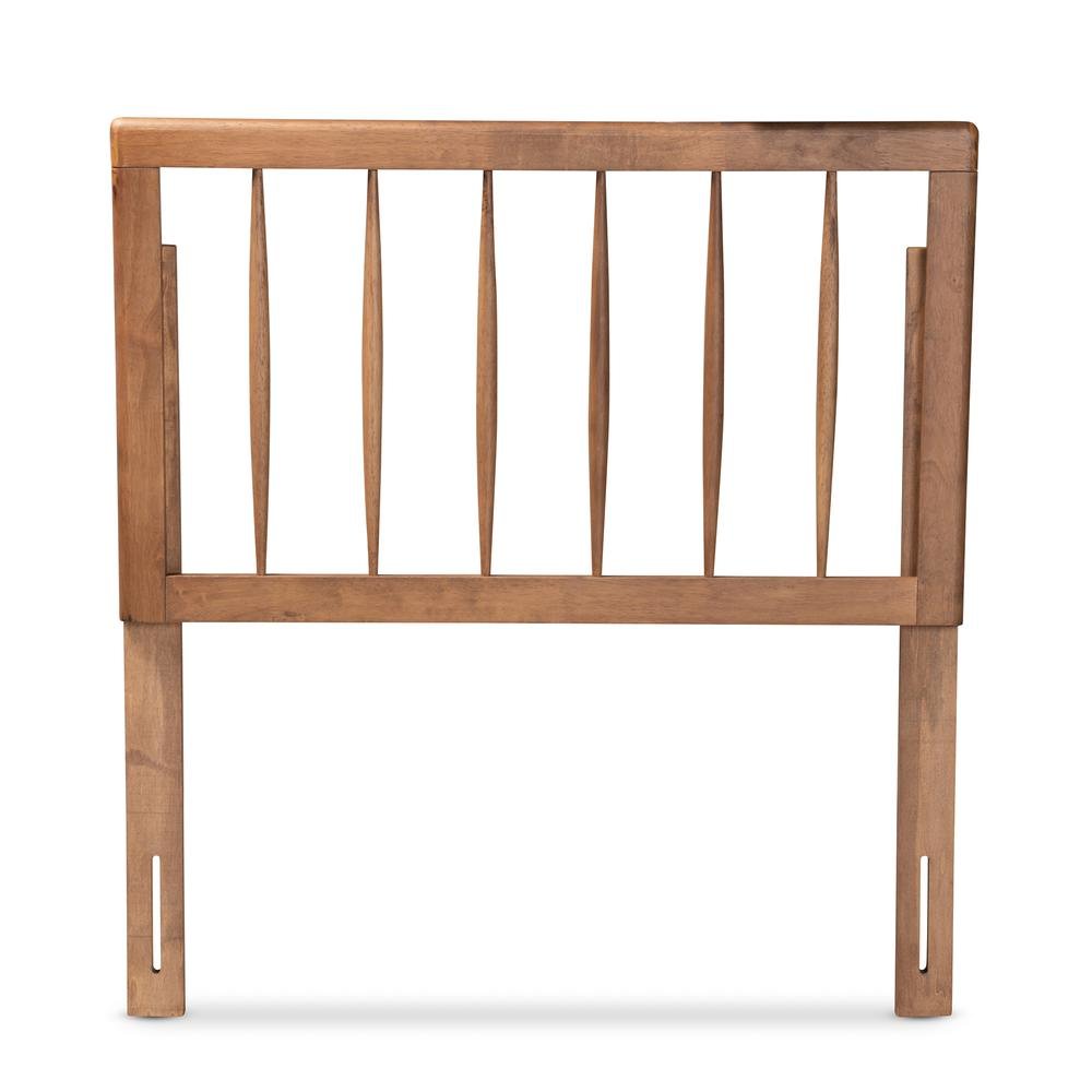 Valin Modern and Contemporary Ash Walnut Finished Wood Twin Size Headboard
