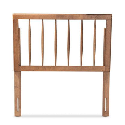 Valin Modern and Contemporary Ash Walnut Finished Wood Twin Size Headboard