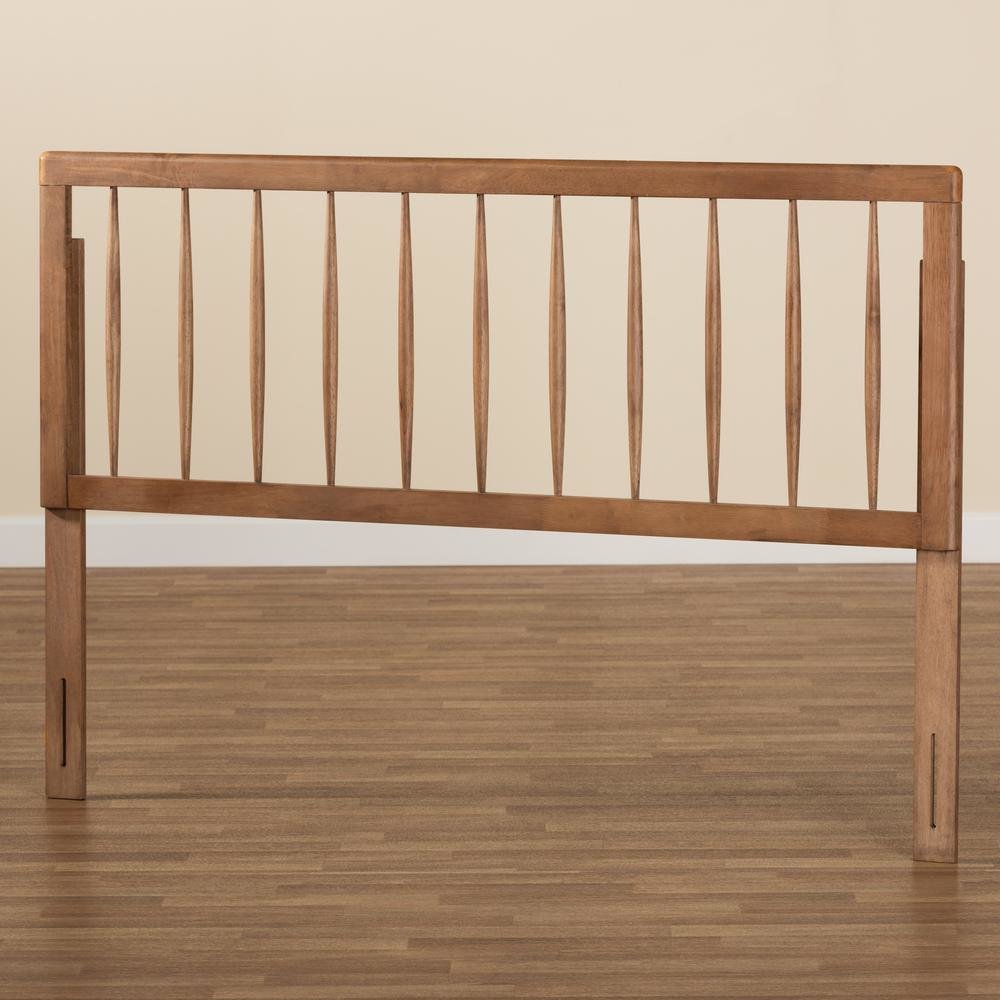 Valin Modern and Contemporary Ash Walnut Finished Wood Full Size Headboard