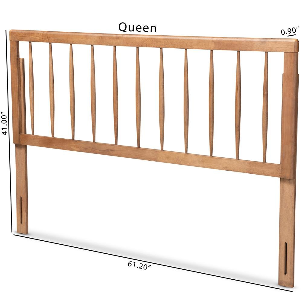 Valin Modern and Contemporary Ash Walnut Finished Wood Full Size Headboard