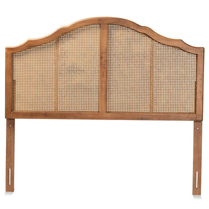 Synthetic Rattan Queen Size Arched Headboard