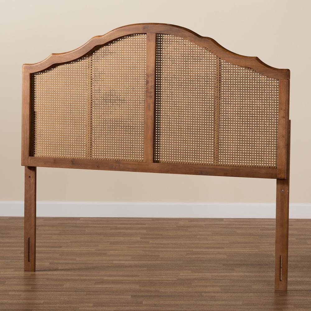 Synthetic Rattan Queen Size Arched Headboard