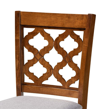 Walnut Brown Finished Wood 5-Piece Pub Set