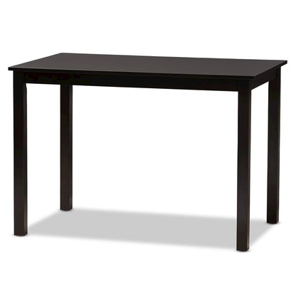 Nicolette Modern and Contemporary Dark Brown Finished Wood 5-Piece Dining Set