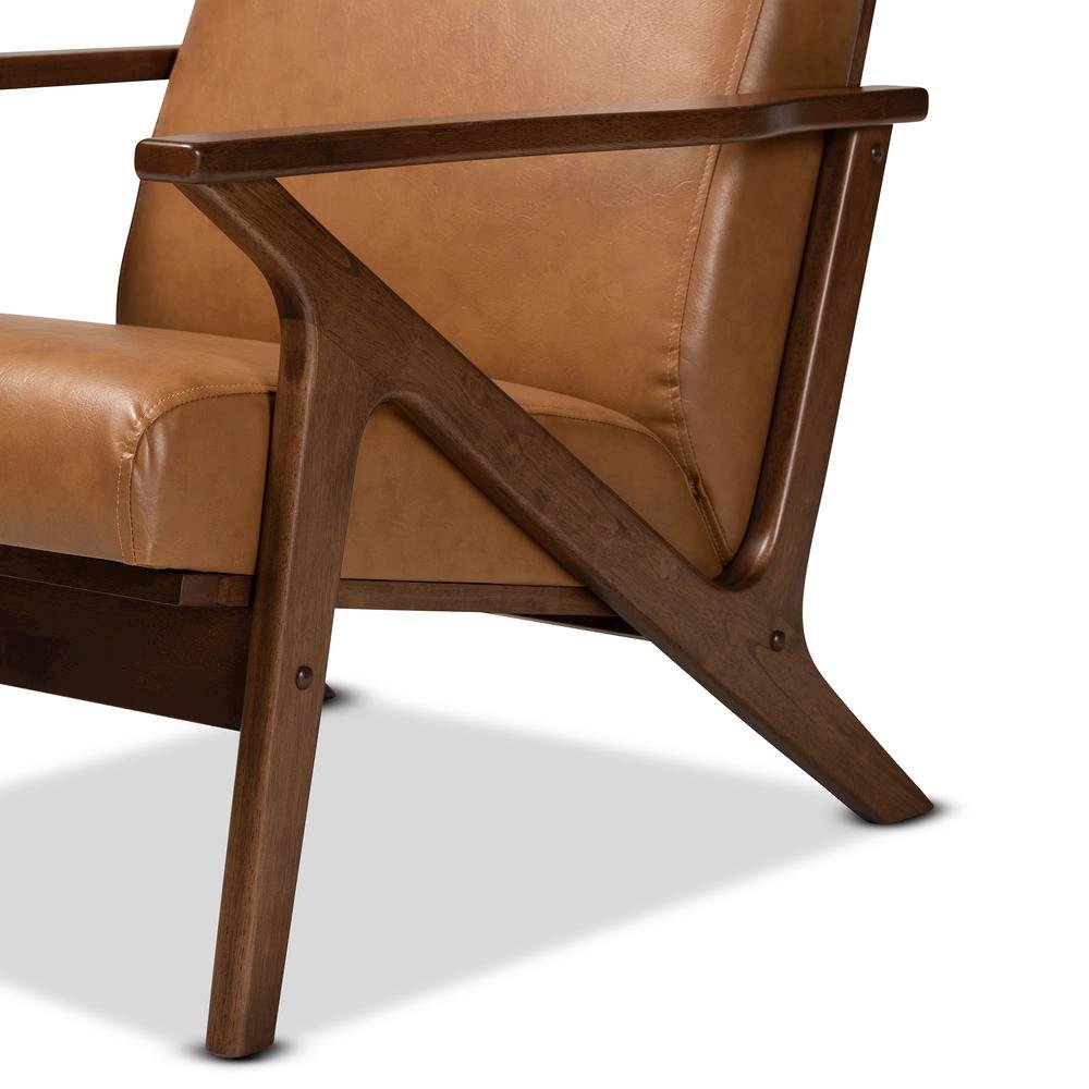 Leather Effect 2-Piece Lounge chair and Ottoman Set