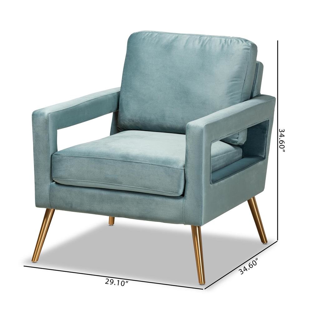 Gold Finished Armchair