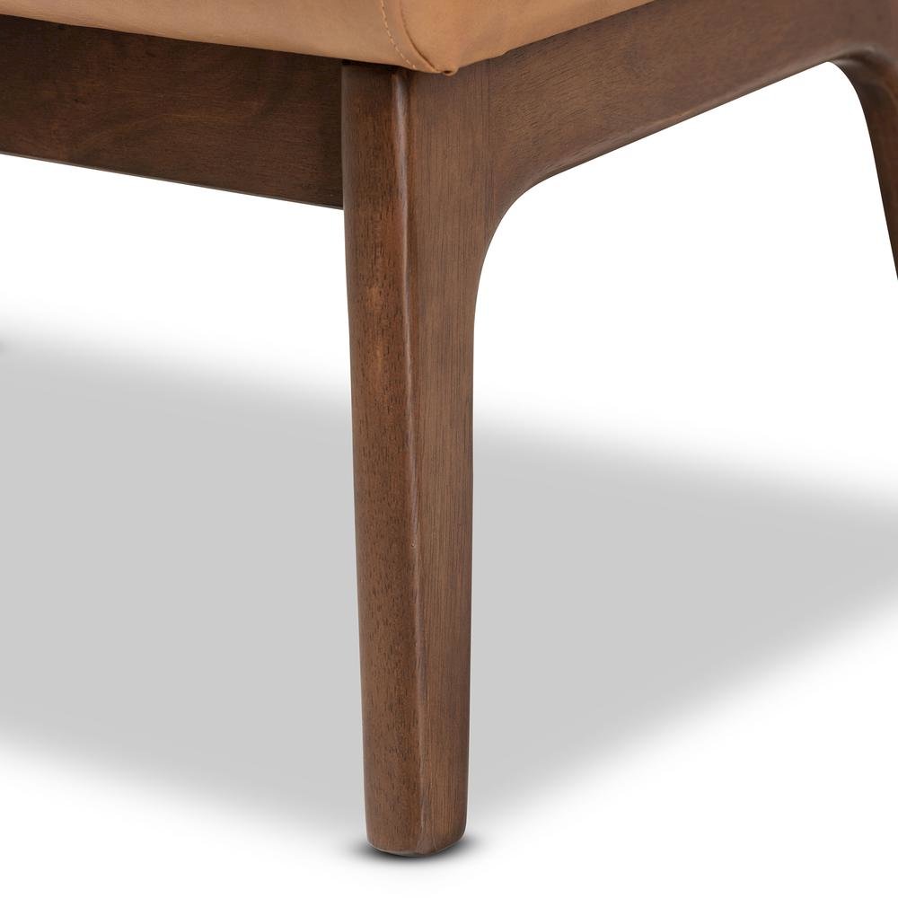 Leather Effect Ottoman