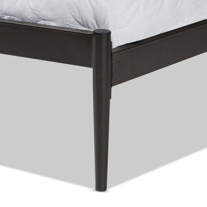 Industrial Black Bronze Metal Queen Size Platform Bed