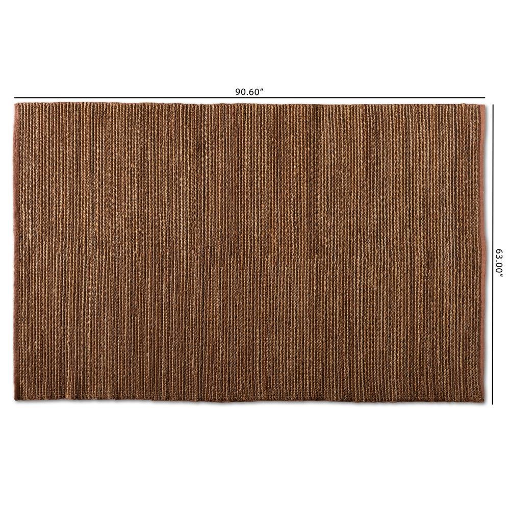Zaguri Modern and Contemporary Natural Handwoven Leather Blend Area Rug