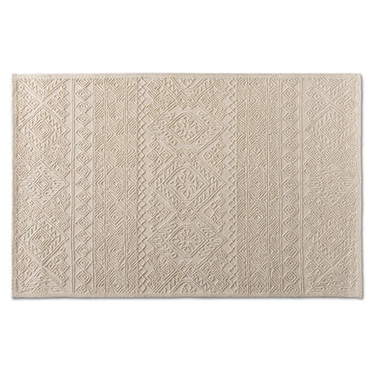 Baxton Studio Linwood Modern and Contemporary Ivory Hand-Tufted Wool Area Rug