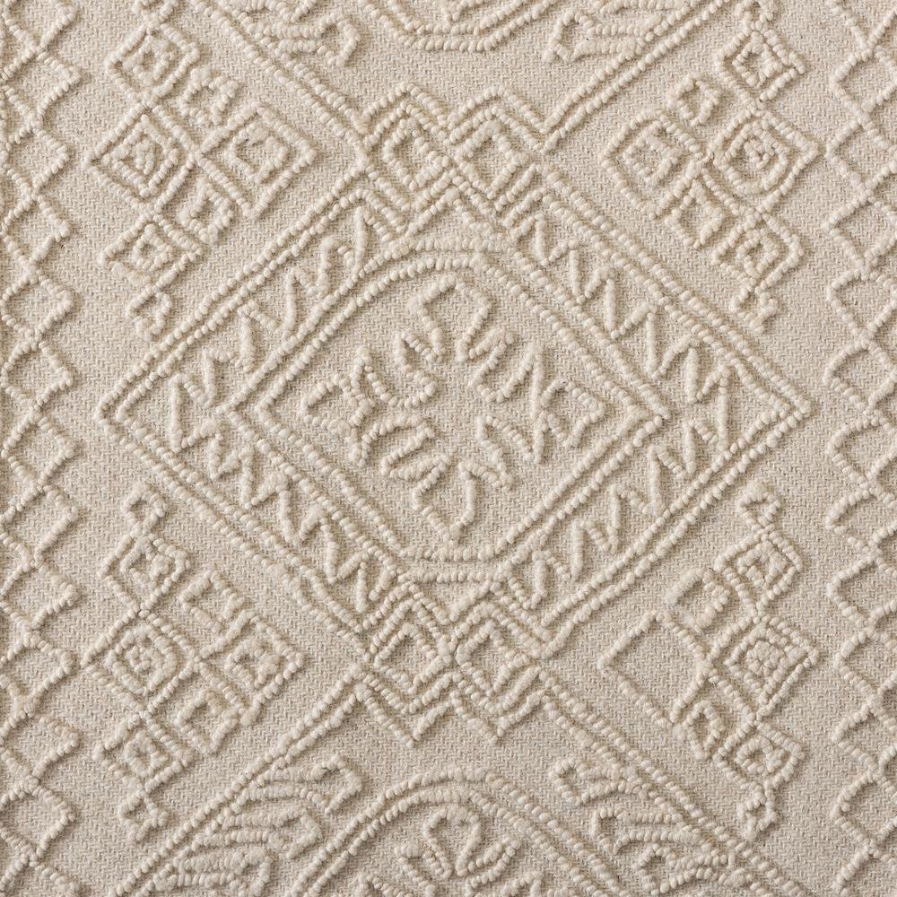 Baxton Studio Linwood Modern and Contemporary Ivory Hand-Tufted Wool Area Rug