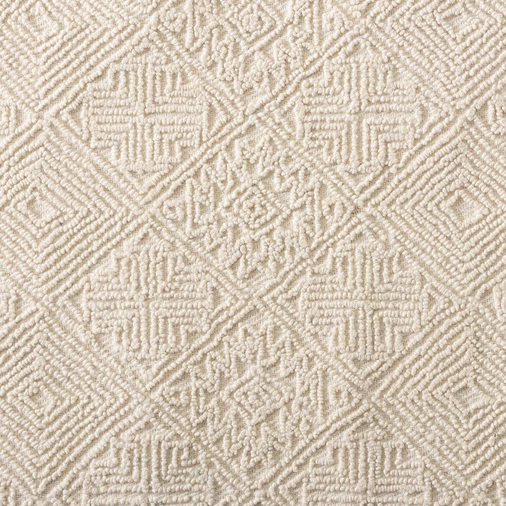 Baxton Studio Meltem Modern and Contemporary Ivory Handwoven Wool Area Rug