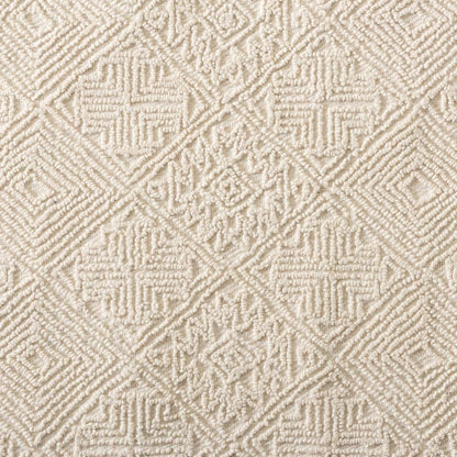 Baxton Studio Meltem Modern and Contemporary Ivory Handwoven Wool Area Rug
