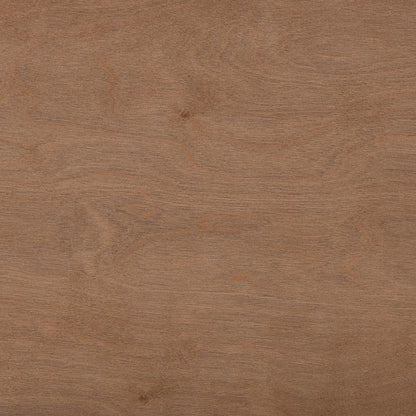 Walnut Brown Finished Wood Full Size Platform Bed with Charging Station
