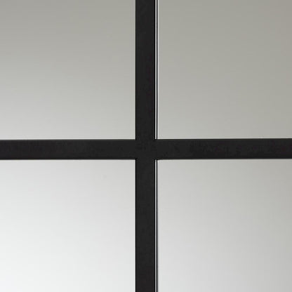 Barrington Modern and Contemporary Black Finished Metal Accent Wall Mirror