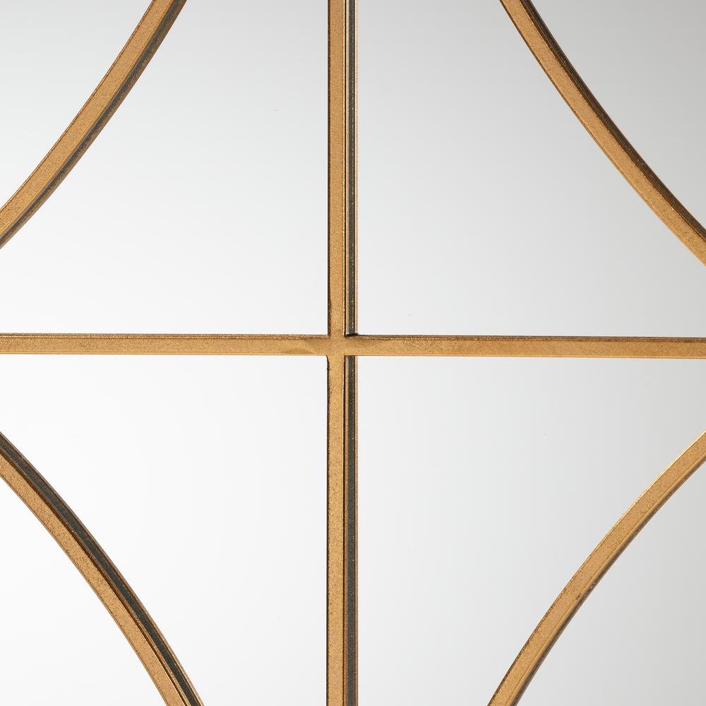 Celerina Modern and Contemporary Gold Finished Metal Accent Wall Mirror