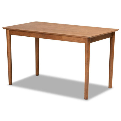 Walnut Brown Finished Wood 3-Piece Dining Nook Set