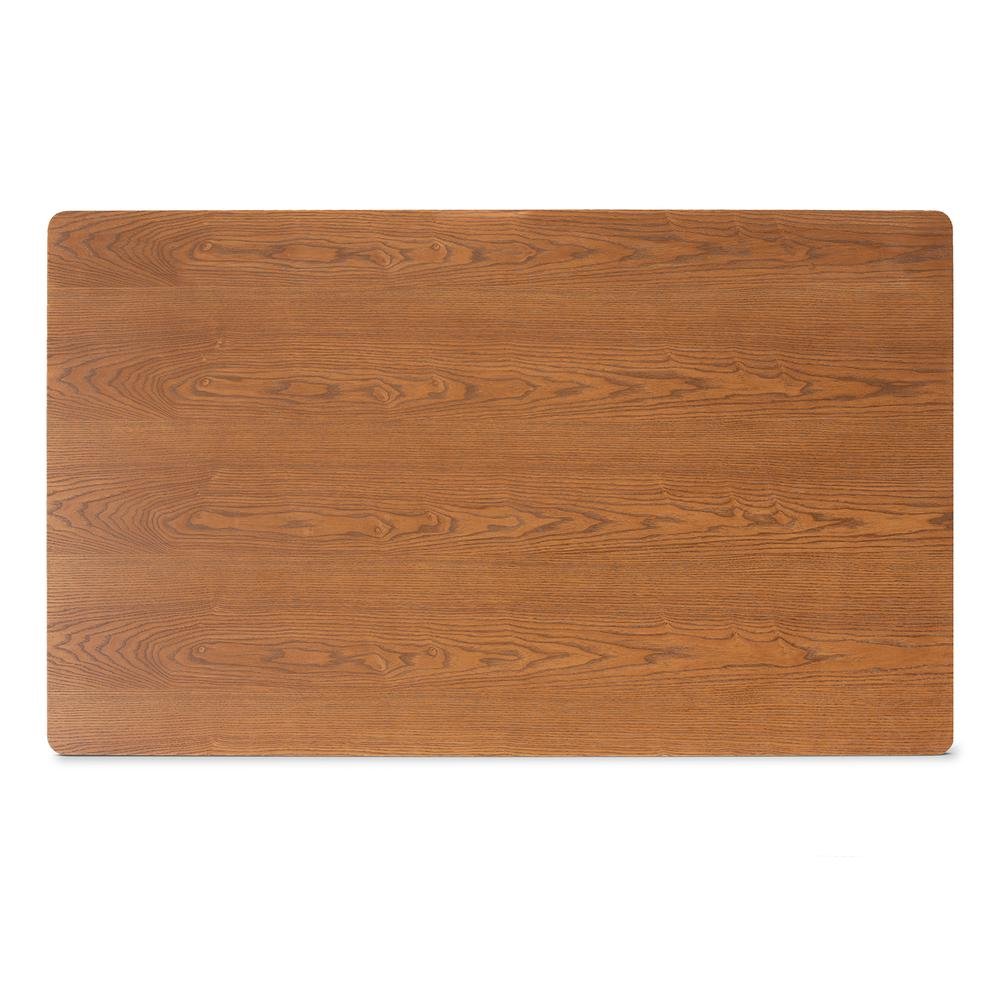 Walnut Brown Finished Wood 3-Piece Dining Nook Set
