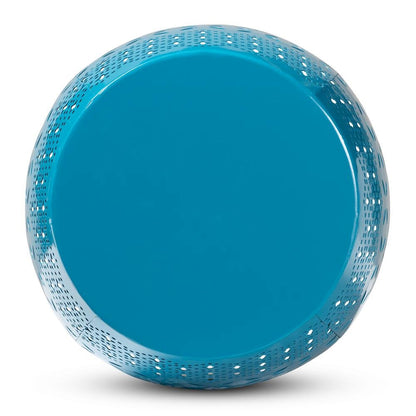 Lavinia Modern and Contemporary Blue Finished Metal Outdoor Side Table