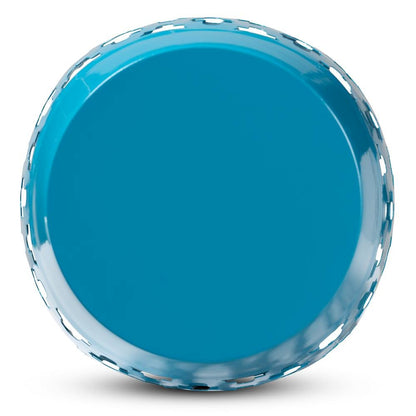 Branson Modern and Contemporary Blue Finished Metal Outdoor Side Table