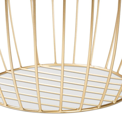 Baxton Studio Mabon Modern and Contemporary Gold Finished Metal End Table
