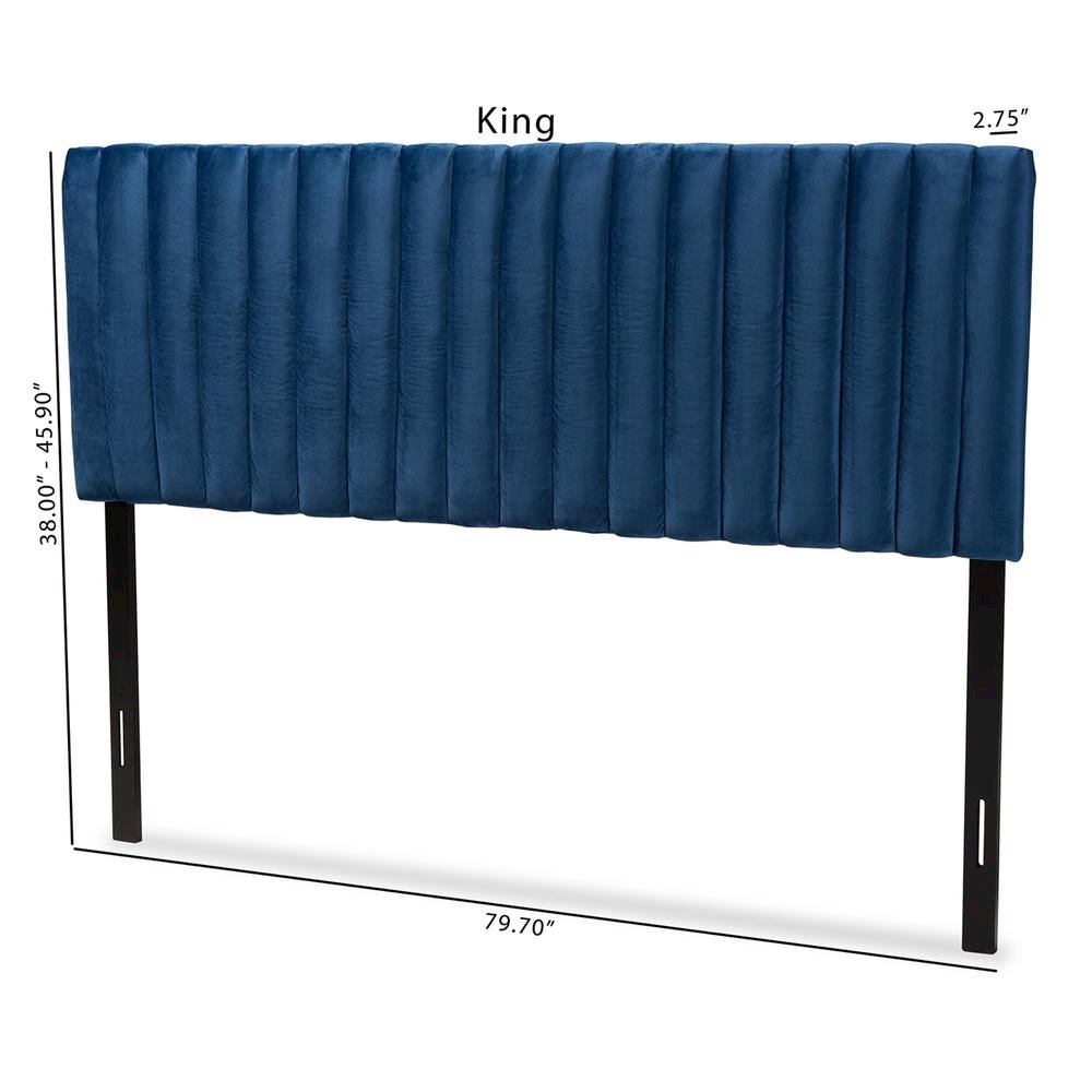 Dark Brown Finished Wood Queen Size Headboard