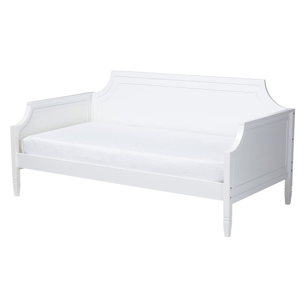 Mariana Classic and Traditional White Finished Wood Full Size Daybed