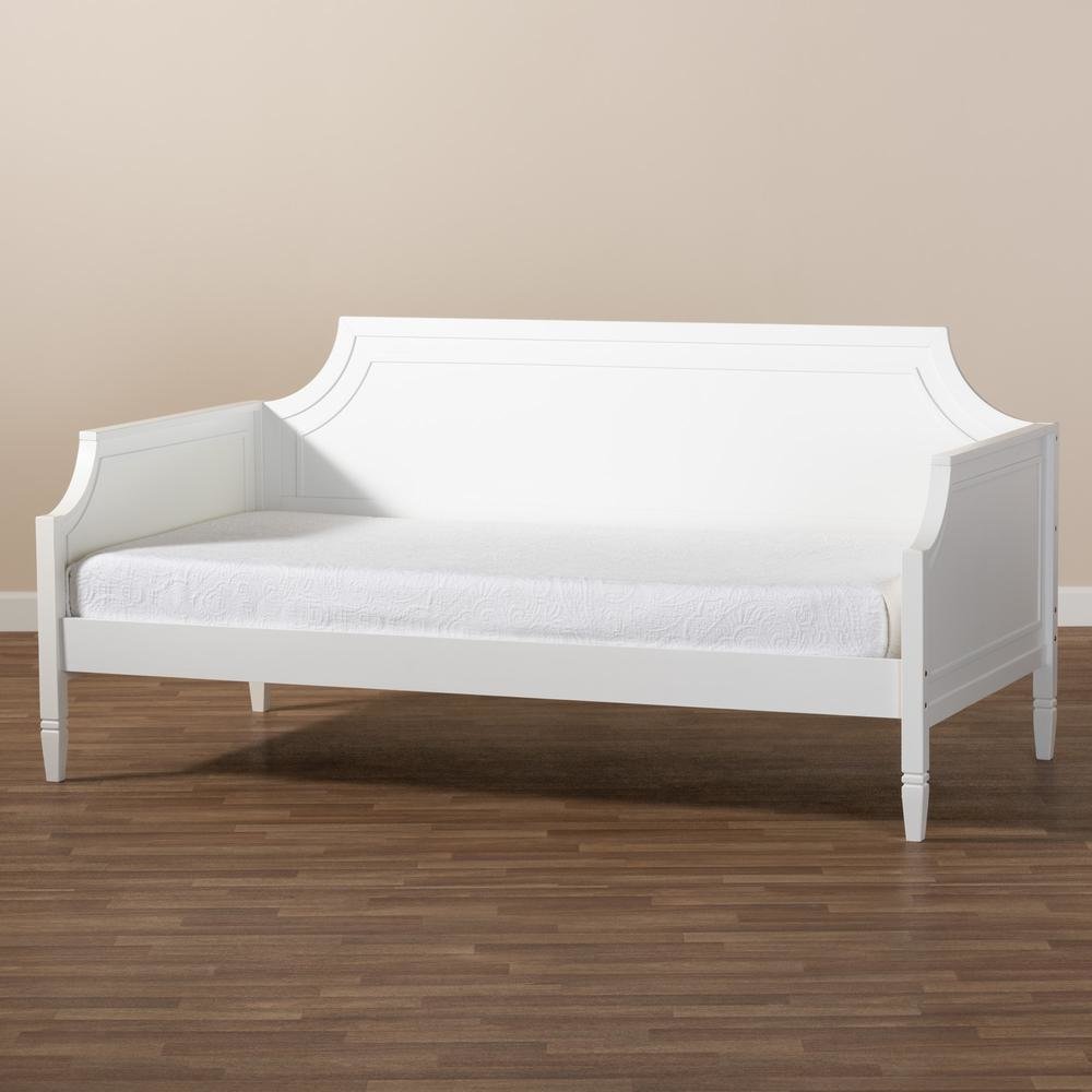Mariana Classic and Traditional White Finished Wood Full Size Daybed