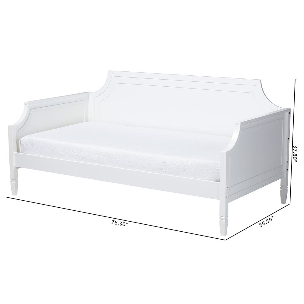 Mariana Classic and Traditional White Finished Wood Full Size Daybed