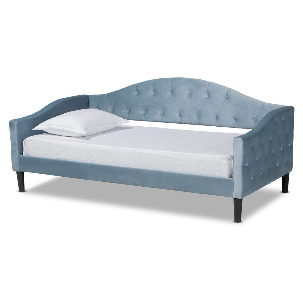 Dark Brown Finished Wood Twin Size Daybed