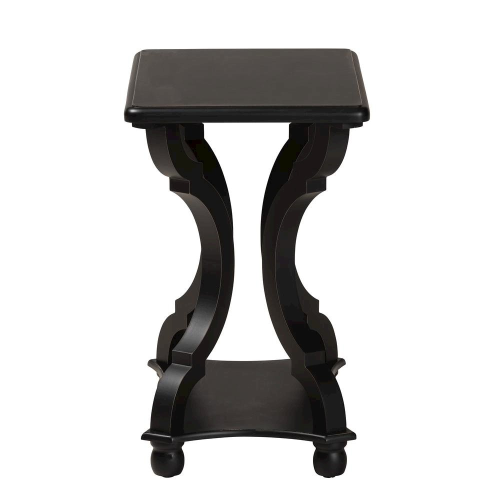 Baxton Studio Cianna Classic and Traditional Black Wood End Table