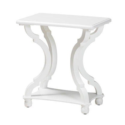 Baxton Studio Cianna Classic and Traditional White Wood End Table