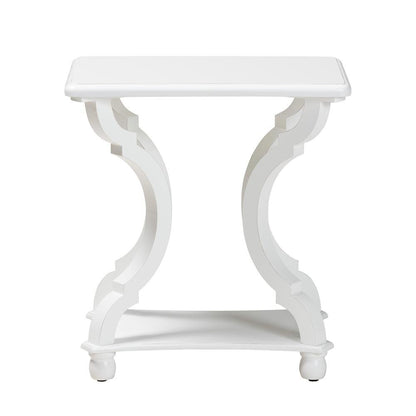 Baxton Studio Cianna Classic and Traditional White Wood End Table