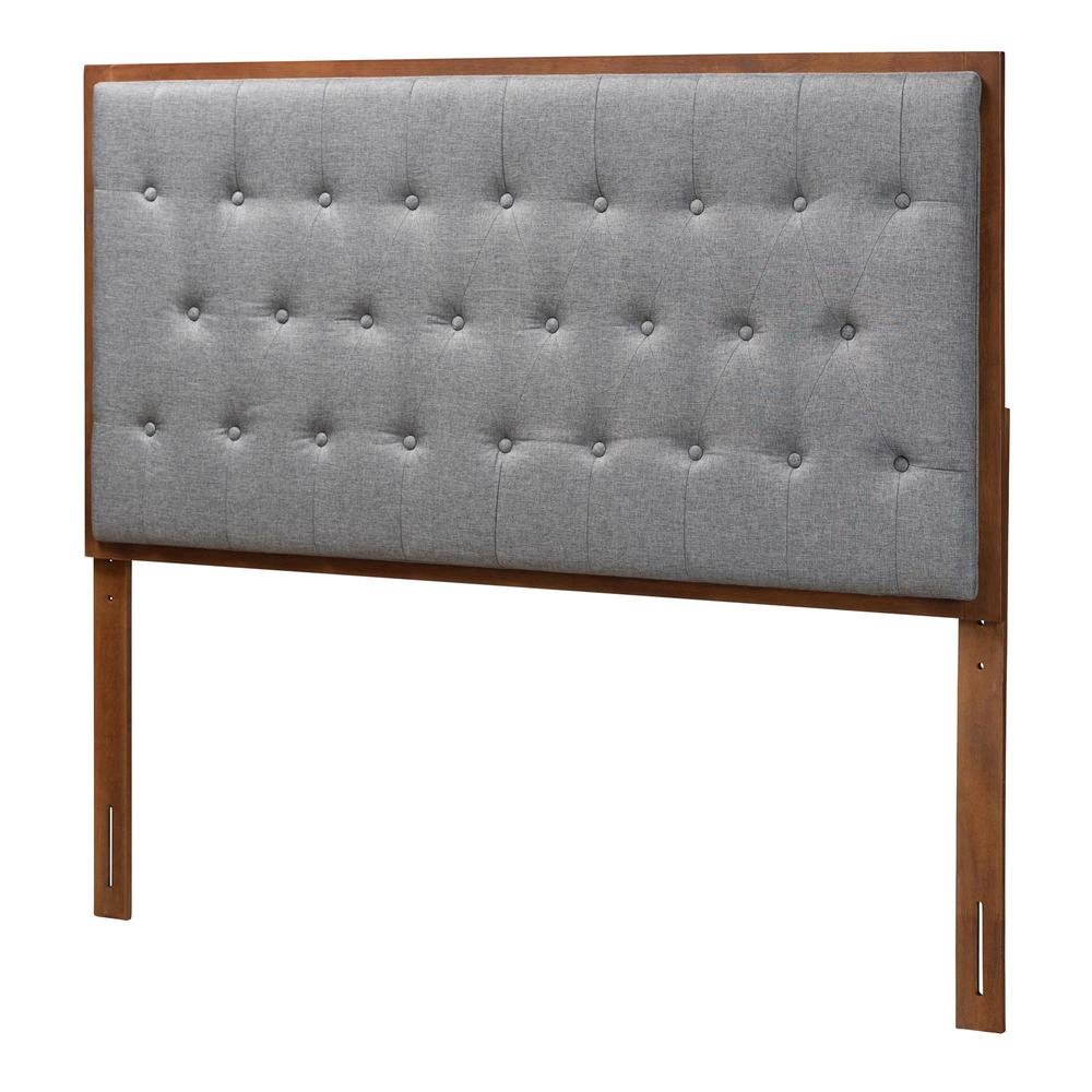 Walnut Brown Finished Wood King size Headboard