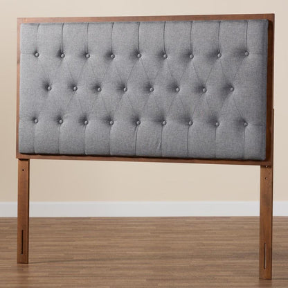 Walnut Brown Finished Wood King size Headboard