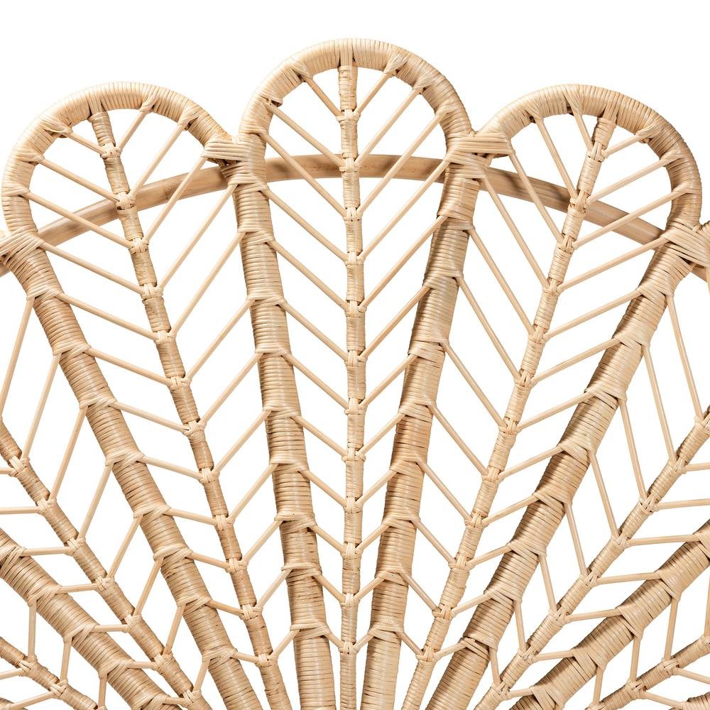 Bohemian Natural Brown Rattan Queen Size Standalone Headboard