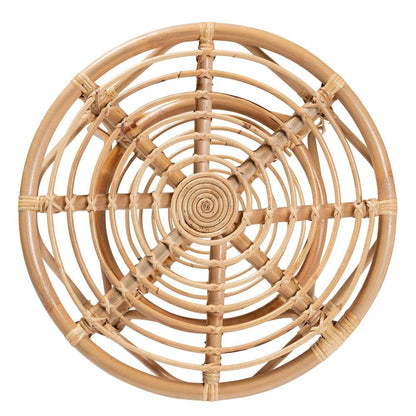 bali & pari Cariel Modern Bohemian Natural Brown Rattan Coffee Table