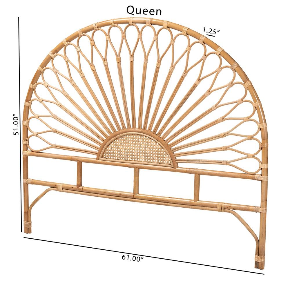 Bohemian Natural Rattan King Size Standalone Headboard