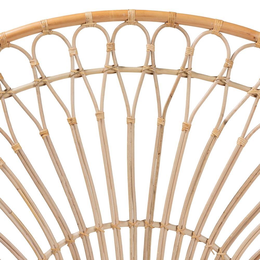 Bohemian Natural Brown Rattan Queen Size Standalone Headboard