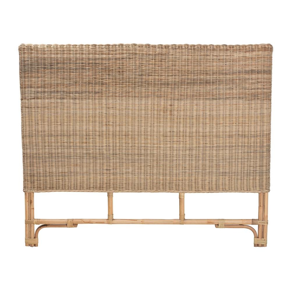 Bohemian Natural Rattan Queen Size Standalone Headboard