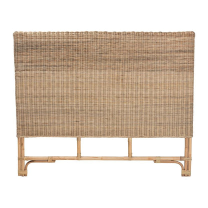Bohemian Natural Rattan Queen Size Standalone Headboard